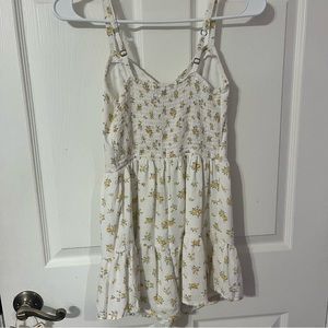 White with yellow flowers Romper